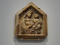 Statue, Vierge à l'Enfant (de Tino di Camaino, Naples, v 1330, Marbre)